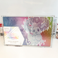 Kunden spezifische UV-Ablehnung Acryl Poke Mon Booster Box für Elite Trainer Box Display Racks