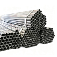 Sıcak Daldırma Galvanizli GI Yuvarlak Çelik Boru 25mm X 0.6mm Karbon Çelik Boru Sera İnşaatı Su Temini Çit Direği için