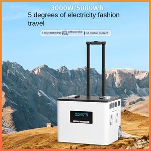 Batterie LiFePO4 d'extérieur, alimentation <span class=keywords><strong>mobile</strong></span> 220V, valise portable, voyage, camping, 3000W, 5000Wh, haute puissance, marché nocturne, énergie - Product Image 5