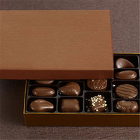 Boîte cadeau en chocolat personnalisée exquise, emballage festif, boîte carrée, vente directe d'usine, boîte avec LOGO