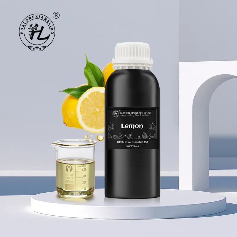 HL-aceite de limón Natural puro 100, proveedor de precio, aceite esencial de limón orgánico a granel para el cuidado de la cara y aromaterapia