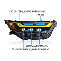 Bloc optique LED pour Toyota RAV4 2019-2025 avec feux de jour DRL, clignotants séquentiels, double faisceau, lentille, Plug & Play