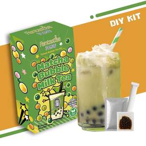 Kit para preparar té con leche matcha para cafeterías escolares - incluye pajita - Product Image 1
