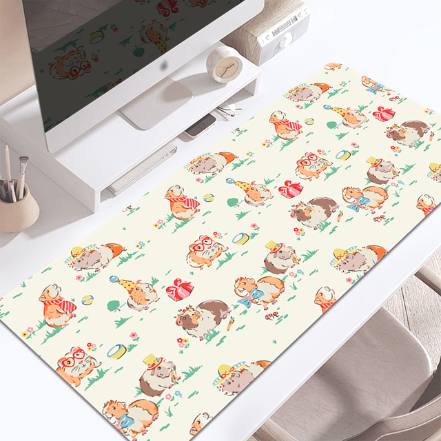 Cartoon Animal Mouse Pad Gaming Mouse Pad Multi-size Keyboard Desk Mat Rubber Anti-slip Desk Accessories for School Home Office