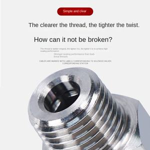 وصلات هوائية من الفولاذ المقاوم للصدأ 304 طراز PC10-R1/4 مستقيمة <span class=keywords><strong>PL</strong></span> 8mm-NPT1/8 كوع 90 درجة موصل سريع التركيب لخرطوم الهواء من الفولاذ المقاوم للصدأ 316 - Product Image 5