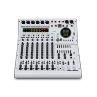 Table de mixage audio sans fil professionnelle LX8 avec réduction de bruit et voix réglable pour scène, mariage, enregistrement, prise en charge de 2 appareils