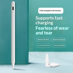 Stylet capacitif en plastique à charge rapide pour écran tactile ID715K, pour dessin sur <span class=keywords><strong>Pencil</strong></span> et <span class=keywords><strong>iPad</strong></span>, autonomie de <span class=keywords><strong>10</strong></span> heures, Chine - Product Image 2