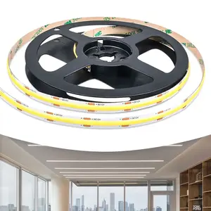 Bassa tensione 12V 2200K-6500K 480leds/m light COB striscia luminosa flessibile striscia di illuminazione a LED senza spot lineare per la decorazione domestica