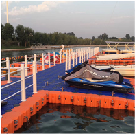 Plateforme flottante en plastique pour sports nautiques, ponton flottant pour l'amarrage des jet-skis, pont flottant pour la pêche en plein air