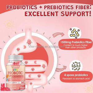 Ausreson OEM probiotici gommosi per la salute delle Fiber alimentari vitamine integratore di supporto digestivo per bambini gummie probiotiche - Product Image 2