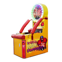 Machine de boxe d'arcade de divertissement de sport en acier inoxydable à pièces plateau de jeu électronique anglais pour enfants adultes joueurs
