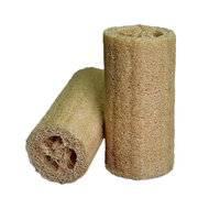 Pouf de luffa naturel de 4 pouces pour douche, éponge luffa pour le corps, éponges luffa biologiques écologiques