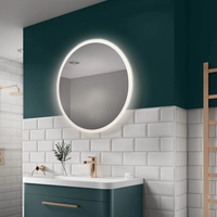 Espejo de Baño LED con Marco de Aleación de Aluminio Contemporáneo Personalizado ETL/JA8 de 24 ", 28 ", 36 ", con Sensor Táctil, Luz Suave, para Uso en Hoteles, IP66