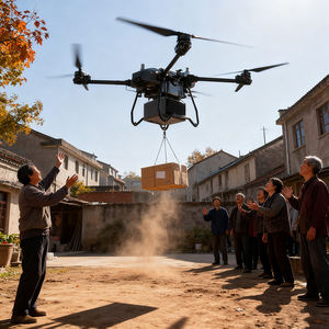 Drone WL50D multi-mission capable de transporter des conteneurs avec une vitesse maximale de 16 m/s, opérations de largage et de levage - Product Image 2