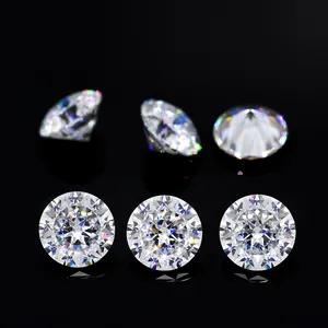 Round shape special cut D /E F color gate 100 facets cutting moissanite gemstone with GRA certificate