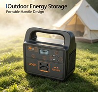 Générateur Solaire Portable 300W MPPT pour Extérieur, Station d'Énergie d'Urgence, UPS au Plomb-Acide pour Camping-Car et Usage Domestique