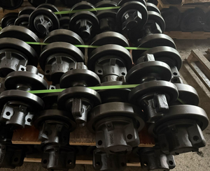 日立クローラークレーンKH125、KH150、KH180-3、KH230-3には50Mn/40SiMnTiクローラーボトムローラーが装備されています。 - Product Image 5