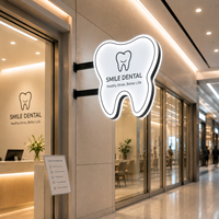 Boîte lumineuse LED en acrylique sur mesure, double face, éclairée, pour publicité, devanture de magasin, décoration intérieure personnalisée