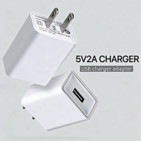 Fabrieksgroothandel 10W 5V2A USB snellader universeel voor mobiele telefoon, camera, smartwatch, brandwerend ontwerp, OEM