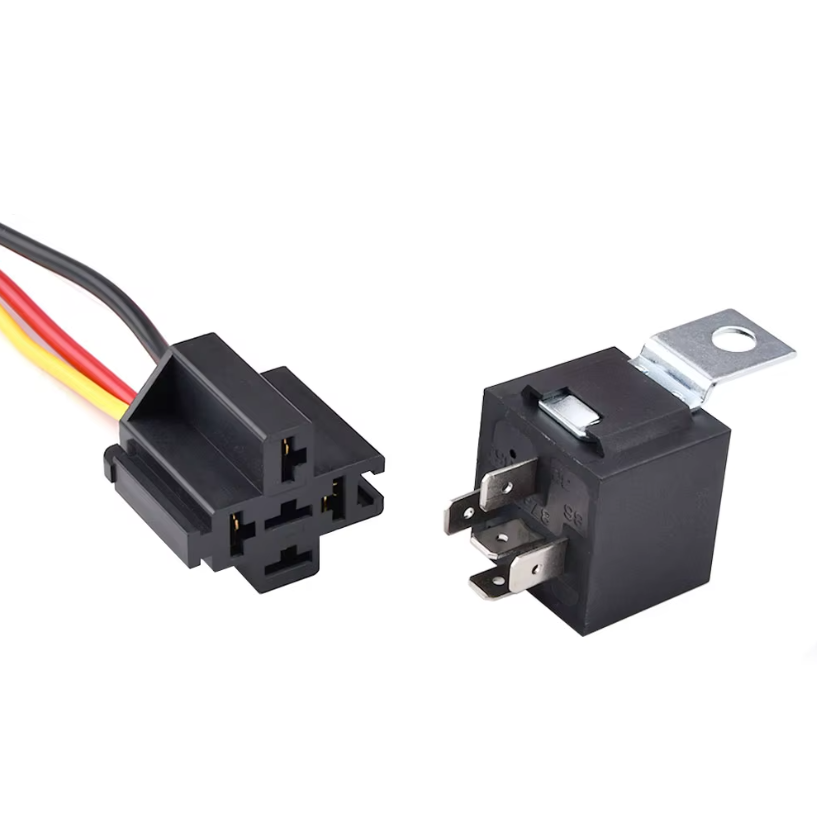 2 Relais Auto 4 Broches 24V 40A (Modèle JD2912-1H-24VDC) - Pour Circuits électriques Véhicules
