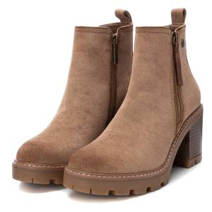 Botines taupe con cremallera en el talón para mujer Refresh - Product Image 4