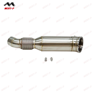 Mertop 5.0'' pour G30 B58 Downpipe en acier inoxydable 304 finition brossée pour modèles 340i/440i/540i/640I/740I 200 cellules sans voyant d'avertissement <span class=keywords><strong>moteur</strong></span> - Product Image 3