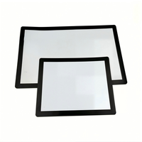 Tapis de comptoir en plastique 8,5 x 11 pouces avec support antidérapant, support noir écologique pour souris et présentoir de menus pour café/bar/hôtel
