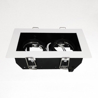 Montaje de fácil reemplazo MR16 GU5.3 E27 GU10 Techo empotrado Downlight Carcasa de aluminio Downlight Accesorios GU10/MR16 Portalámparas