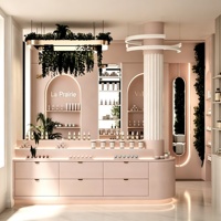 Vitrine de présentation en verre pour parfums et cosmétiques, pour magasins de parfums, boutiques de cosmétiques, décoration intérieure commerciale