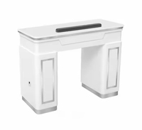 Muebles de salón de belleza de estilo blanco personalizado, MESA DE MANICURA, mesas de uñas baratas