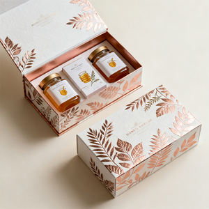 Boîte cadeau magnétique écologique en carton recyclé personnalisée avec insert en mousse, conception de boîte magnétique, boîte rigide à rabat pour aliments avec logo - Product Image 1