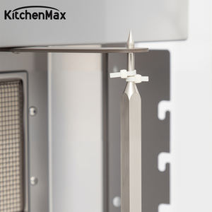 Máquina Vertical de Shawarma a Gas KitchenMax, Parrilla Comercial para Restaurantes de Oriente Medio y Comida Callejera - Product Image 4