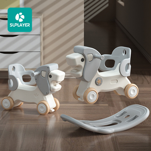 Ücretsiz örnek 1MOQ çocuk Unicorn sandalye güçsüz noel <span class=keywords><strong>3</strong></span> In 1 ucuz bebek plastik çocuklar sallanan at oyuncak araba hayvanlar - Product Image 1