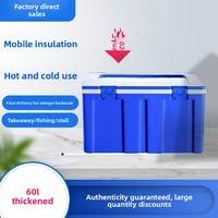 Glacière isotherme portable épaissie 60L orange, qualité alimentaire PE, avec boucle de suspension, pour camping et pique-nique – Offre Spéciale