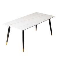 Ensemble de table de dîner italien de luxe Table et chaise de salle à manger en faux marbre de style contemporain pour la maison ou la chambre Prix