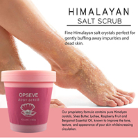 Gommage corporel de luxe éclatant à l'huile d'argan et aux perles de l'Himalaya, exfoliant, illuminateur, lissant, éliminant les peaux mortes et les cellules de kératine rugueuses, pour le bain