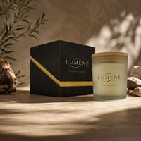 Boîte à bougies vide de luxe en kraft écologique avec couvercle rabattable