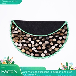 Mưa tự nhiên hoa đá có thể gập lại ngọc bích tự nhiên bấm huyệt trị liệu bấm huyệt đi bộ con đường đá massage chân Pad - Product Image 4