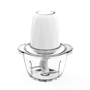 Robot culinaire électrique avec <span class=keywords><strong>bol</strong></span> en <span class=keywords><strong>verre</strong></span> de 2 L, <span class=keywords><strong>hachoir</strong></span> à viande, <span class=keywords><strong>4</strong></span> grandes <span class=keywords><strong>lames</strong></span> tranchantes, 2 vitesses, pour usage domestique - Product Image 2