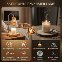 Lampe chauffe-cire universelle à hauteur réglable pour bougies en pot de toutes tailles et bougies chauffe-plat