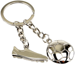 3D kim loại bóng đá bóng Keychain tùy chỉnh khắc World Cup món quà lưu niệm cho người hâm mộ cầu thủ bóng đá Keyring cho các sự kiện thể thao - Product Image 2