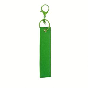Porte-clés double face style Ins avec logo brodé, pour sac, bracelet DIY, sangle de poignet, bande de tissu vierge à bords soudés - Product Image 5