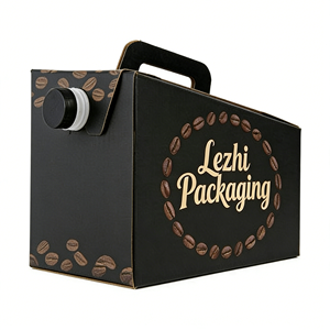 Kotak Kopi Bawa Pulang Custom Cater <span class=keywords><strong>Tek</strong></span> 160 oz dari Kertas Hitam, Wadah Kopi Panas, Kotak Kemasan Kopi dengan Katup Dispenser Cairan - Product Image 5
