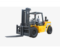 Chariot élévateur diesel contrepoids SFD100 de 10 tonnes, hauteur de levage maximale de 4545 mm, pour la manutention de charges lourdes et de conteneurs portuaires