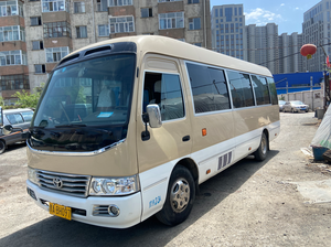 Usado para Toyota Coaster Mini Bus a la venta Original Hapan Passenger Bus Manual Gearbox Turbo Engine FWD Drive Asientos de tela oscura L - Product Image 3