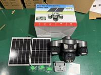 Caméra de sécurité sans fil solaire 8MP à 4 objectifs et 3 PTZ avec surveillance AOV pour la surveillance extérieure