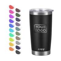 Tasse de voyage isolée à double paroi en acier inoxydable de 20oz, thermos de camping avec couvercle pour café, boissons chaudes et boissons glacées