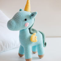 Greenmart-Peluche personnalisée en forme de licorne, jouet personnalisé, fait à la main, quantité minimale de commande bas