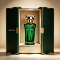 Flacon de parfum en verre conique à facettes verticales de 100 ml personnalisé, supporte la gravure de logo et le revêtement pour les parfums, commandes en gros
