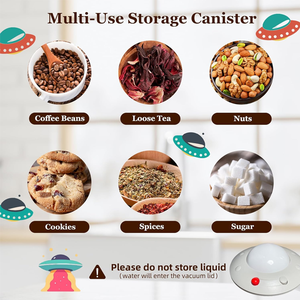 แก้วบอโรซิลิเกตทรงสูงปราศจากสาร BPA สุญญากาศสำหรับเก็บอาหารรักษาความสดของโถแก้วเป็นมิตรกับสิ่งแวดล้อม - Product Image 4